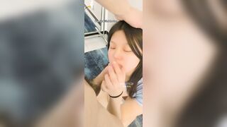 Bé học sinh tập bú cu cho anh trai