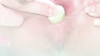 em Nhi Slave luyện tập với ước mơ nhét được con cặc giả siêu dài vào lỗ nhị phần 9