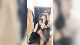 Cặp đôi mới lớn làm tình trước gương P1