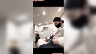 Thanh niên đi triệt lông cu đc cj Spa vuốt chim xuất tinh luôn