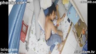 Quay lén vợ chồng già hàng xóm djt nhau khẩu dâm dái lên người vợ