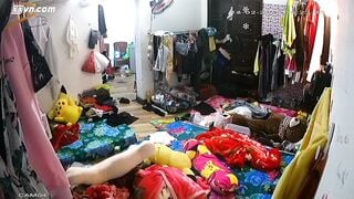 Quay lén động bàn tơ, Gái Gọi thay đồ thủ dâm cho nahu