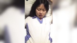 Địt em học sinh trung quốc loli lồn múp bắn tinh đầy mặt với mồm dâm