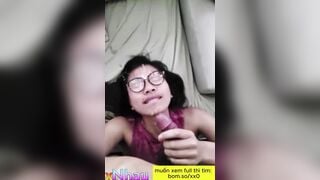 Bắn tinh vào mặt con đĩ đeo kính cận dâm đãng 3