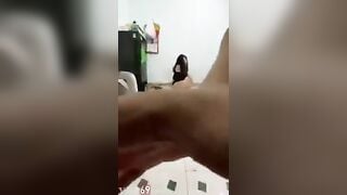Qua nhà chs Đúng lúc con bạn Móc lồn nên gạ djt nó luôn
