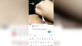 gặp em dâm trên mini chat chơi hẳn 2 cái bàn chải