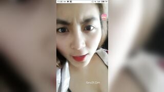 Clip Hot Trân Trần Live Khoe Ngực Lộ Khe Bướm