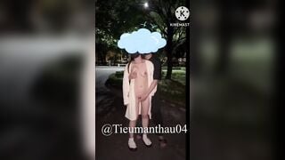 Vợ chiều chồng ra công viên cho người lạ bóp vú bú lồn