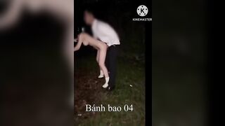 Chồng biến thái cho người lạ đụ vợ ở công viên