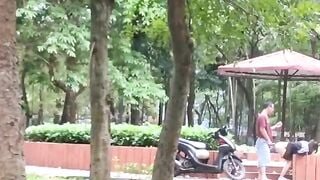 Hót clip địt nhau ở công viên