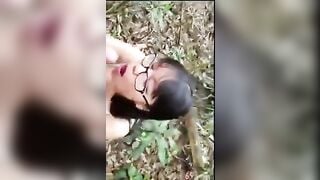 Độc lạ, Teen 2ka8 Gạ Châu Phi bú Cu djt nhau trong rừng