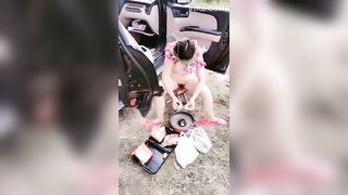 Dắt vợ nứng lồn đi cắm trại và cái kết