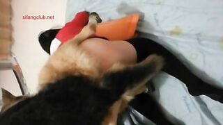Cho chó ngoan địt bắn ngập lồn em người yêu mông to da trắng xinh đẹp