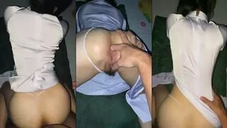 Bé nữ sinh cực phẩm áo dài vừa chịch vừa móc đít em sướng rên 2