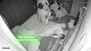 Hack Camera Ru con ngủ rồi 2 vợ chồng địt nhau