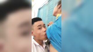 Bạo gan, Học sinh cấp 3 Bú Vú địt Con bạn Trong Lớp học bị phát hiện