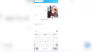 Gạ con em kính cận còn đang đi học call video kheo vú để anh sục cặc