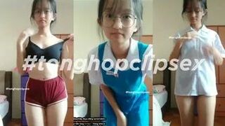 Cô em dâm đãng liếm cu cho bạn trai dâm không che