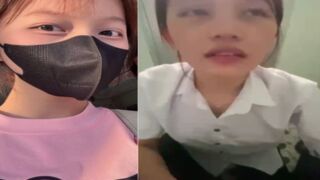 Clip Sex Nữ sinh mê bú cu cho bạn trong WC