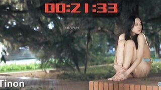 🔥Nóng gái hàn quốc thử thách 60s cởi chuồng tại công viên