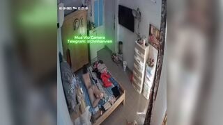Hack Camera Chồng Đi XKLĐ Vợ Ở Nhà Call Sex Với Trai Trẻ