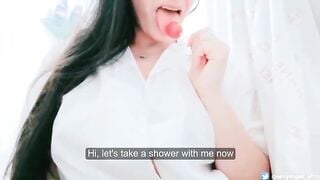 Gái vú to nghịch sex toy