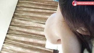 Eg có sở thích xem mình bị địt nên tự đặt máy quay r cho trai lạ đóng gạch