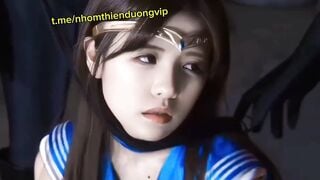 Thủy thủ mặt dâm , bị yêu quái đụ nát bướm