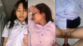 Bé nữ sinh love 10 trong bộ đồng phục trường trốn học đi nhà nghỉ