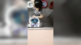 Rình trộm chị dâu tắm bất thành,khi biết rồi, chị phạt nặng là Địt chị thật nhiều