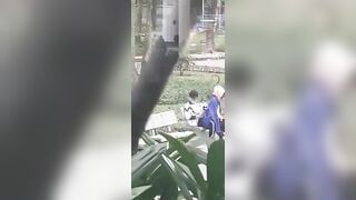 Bắt được đôi bạn trẻ dẫn nhau ra công viên địt