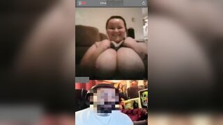 Gái béo vú cực khủng trên web Omegle