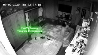 Hack Camera Vợ Chồng Lén Địt Nhau Lúc Con Ngủ