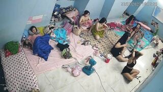 Vietnamese KTV staff shared room