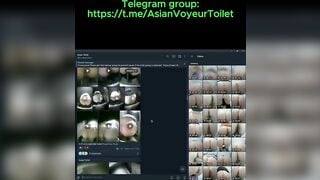 Spying asian teen pissing in bar 2