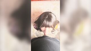 Cho chubby Châu Á bú rồi đụ vào mõm em ấy