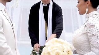 Đám cưới bị chứng hồn địt con vợ dâm vú to lồn múp bú cu điêu luyện bắn tinh đầy lồn