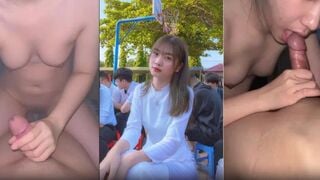 Nữ sinh lớp 12 miệng xinh bú cu chuyên nghiệp