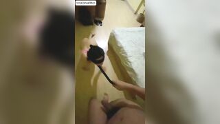Huấn luyện mấy con đĩ nứng lồn trở thành chó cái bồn chứa tinh dâm dục