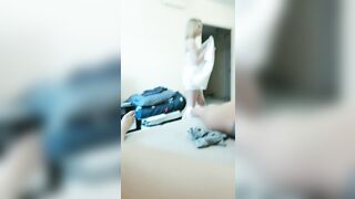 2 em teen người Nga cực xinh sang nhà bạn ăn rồi được th b đụ 3some sướng tê lồn