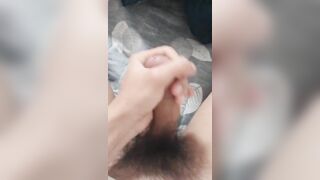 Cu gân thủ dâm nứng cặc