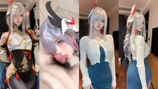 Được em ny cosplay Shenhe bú cặc