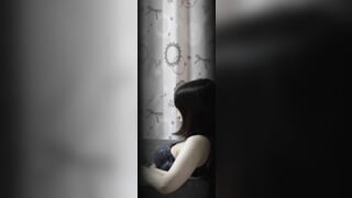 quay lén em sinh viên phòng bên thủ dâm 1 mình trong phòng
