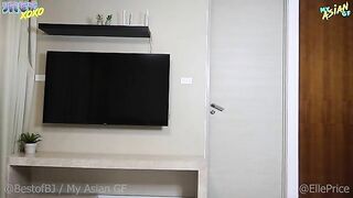 2 Sexy Asian Share A Big White Cock