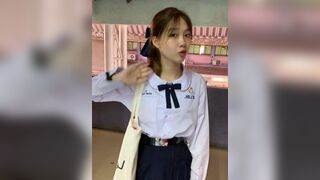 em học sinh Thái Lan mặt xinh lồn múp thích bú cu bạn học #2