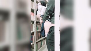 Em học sinh dâm trắng múp chổng mông cho thầy giáo đụ public trên thư viện trường