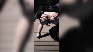 E Sinh viên Nửa đêm loli mình dây, Tự Bóp Vú Móc lồn thủ dâm ở công viên lồn rậm lông