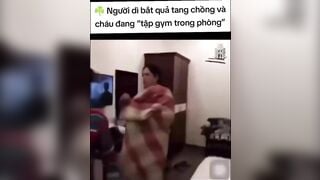 Vợ bắt ghen tại trận thằng chồng lén lút ngoại tình với cháu của mình trong khách sạn