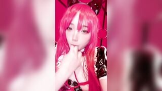 Nyanchan2k3 em teen cosplay vú bự cực dâm móc lồn ướt đâm p5