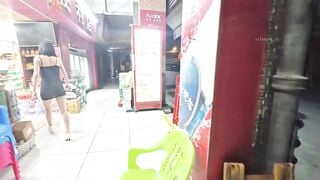 Em mặc đồ xuyên thấu đi dạo phố p2